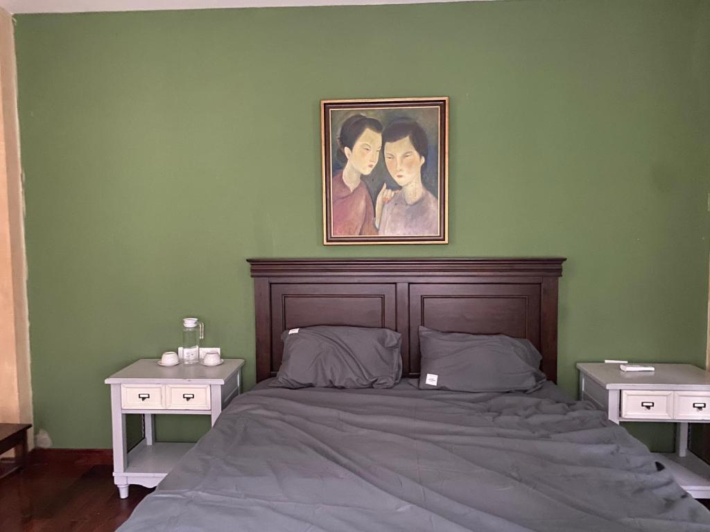 Postel nebo postele na pokoji v ubytování ART GREEN HOME