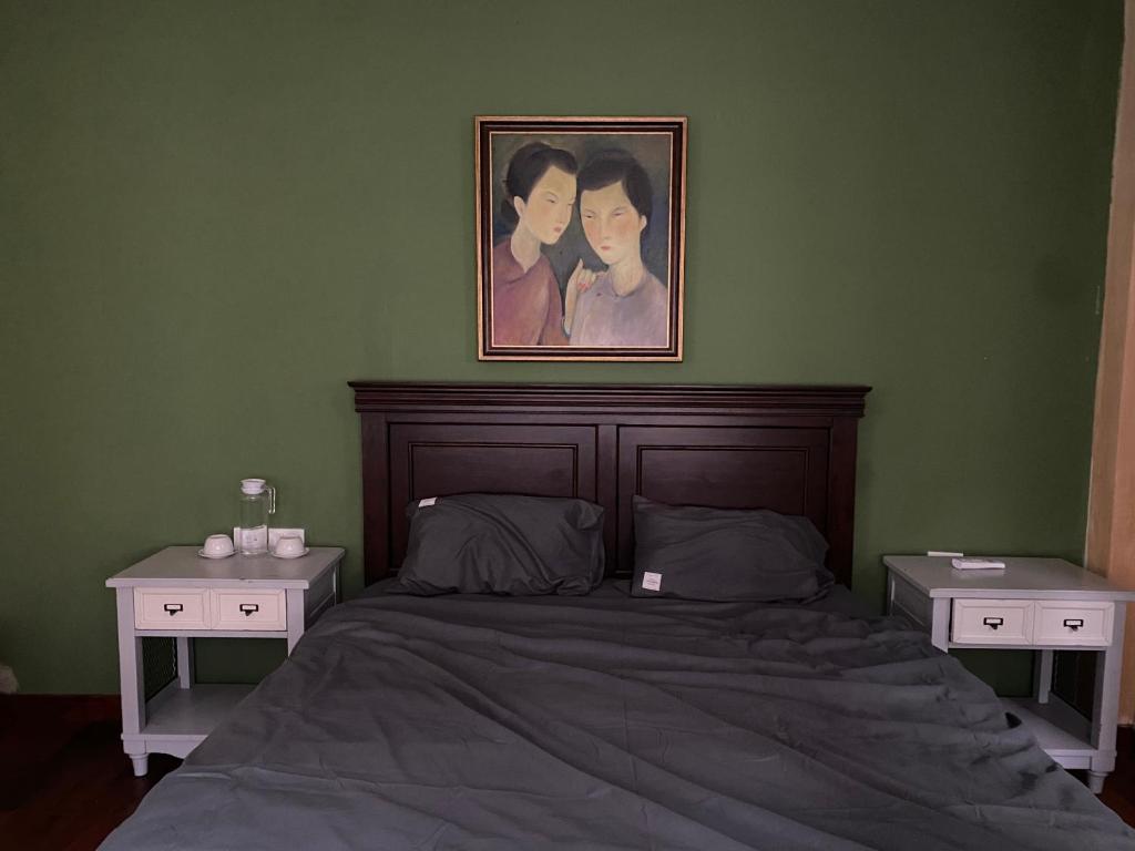 Postel nebo postele na pokoji v ubytování ART GREEN HOME