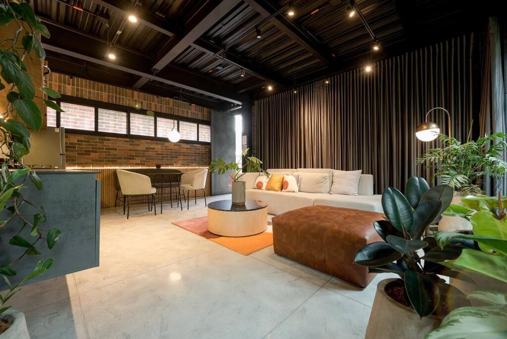 Posezení v ubytování Hotel Meridiano Lofts