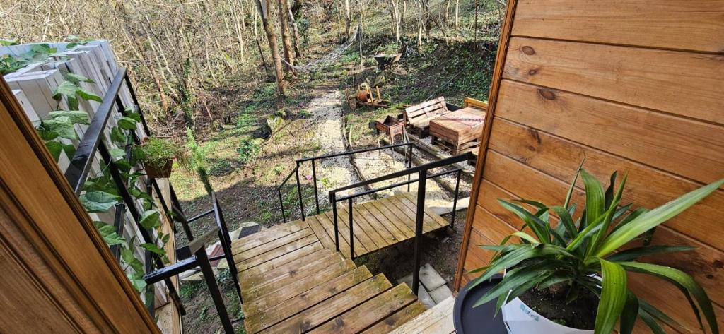 Balkón nebo terasa v ubytování Cottage lima