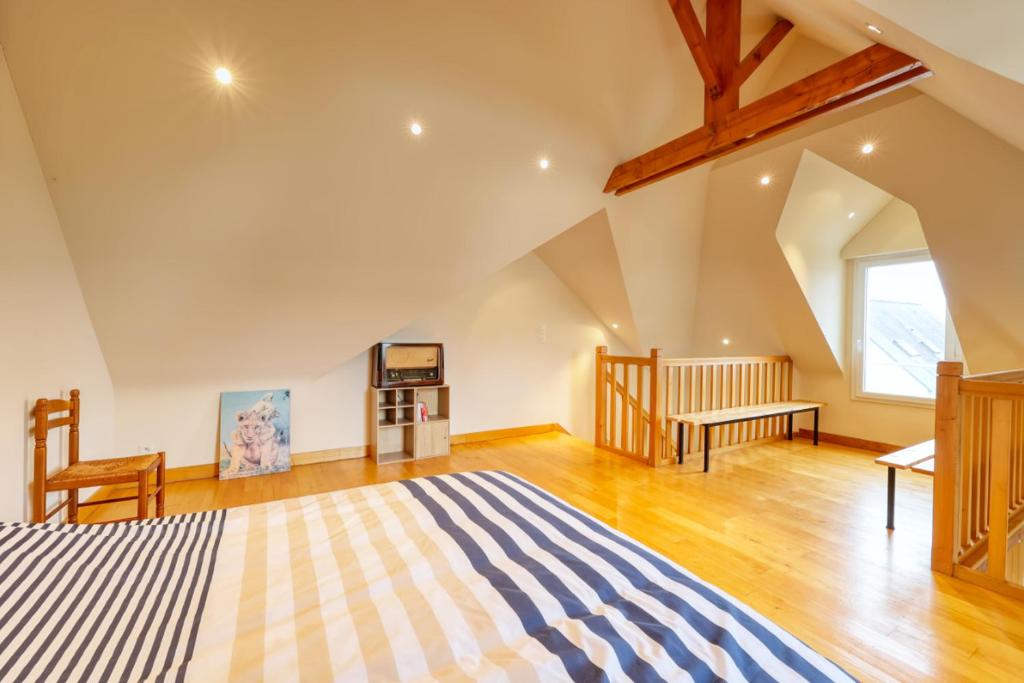 Ένα ή περισσότερα κρεβάτια σε δωμάτιο στο Appartement 60m2 Noyal-Muzillac