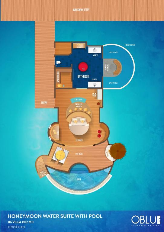 Půdorys ubytování OBLU SELECT Sangeli - Premium All Inclusive with Free Transfers