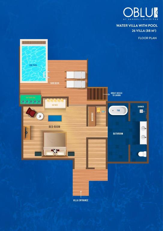 Půdorys ubytování OBLU SELECT Sangeli - Premium All Inclusive with Free Transfers