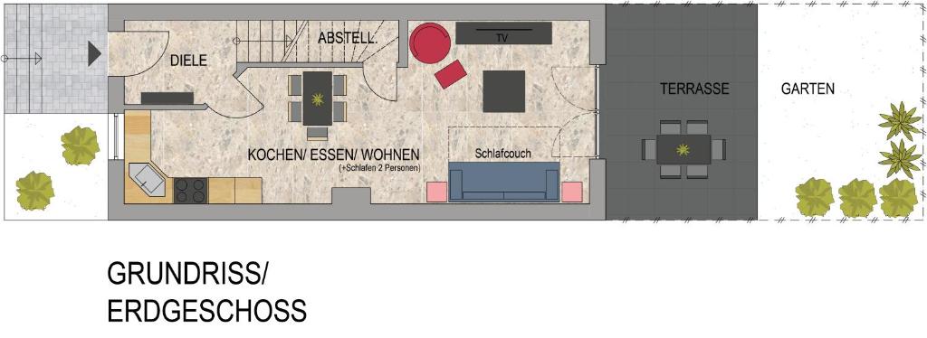 Plan de l'établissement Geräumiges Ferienhaus in Koblenz
