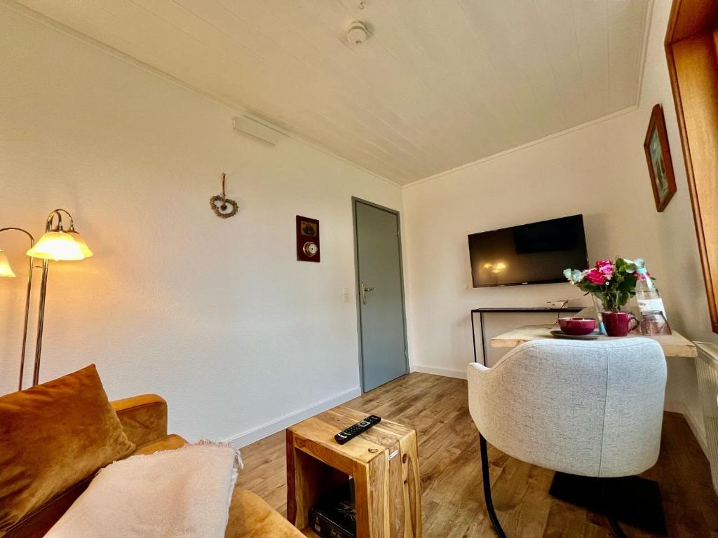 TV a/nebo společenská místnost v ubytování Pension Haus Lassen