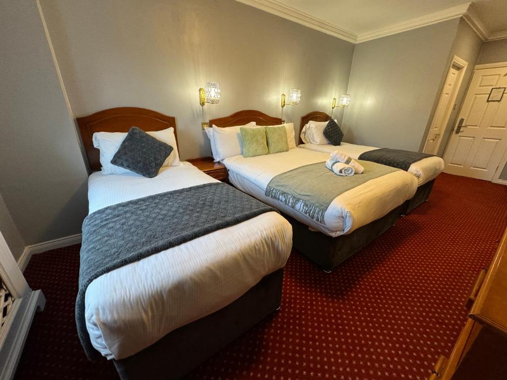 Postel nebo postele na pokoji v ubytování The Killarney Grand