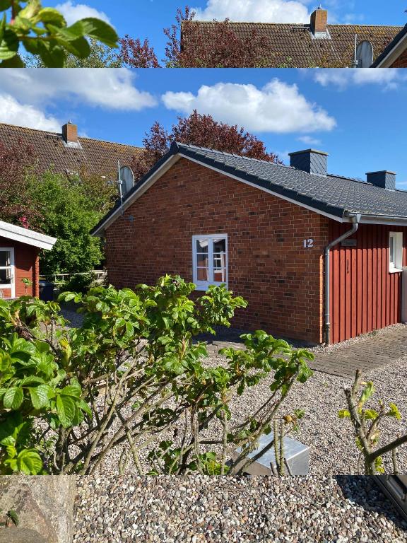 a house before and after being remodeled at Ferienhaus Lönnehus in Fehmarn