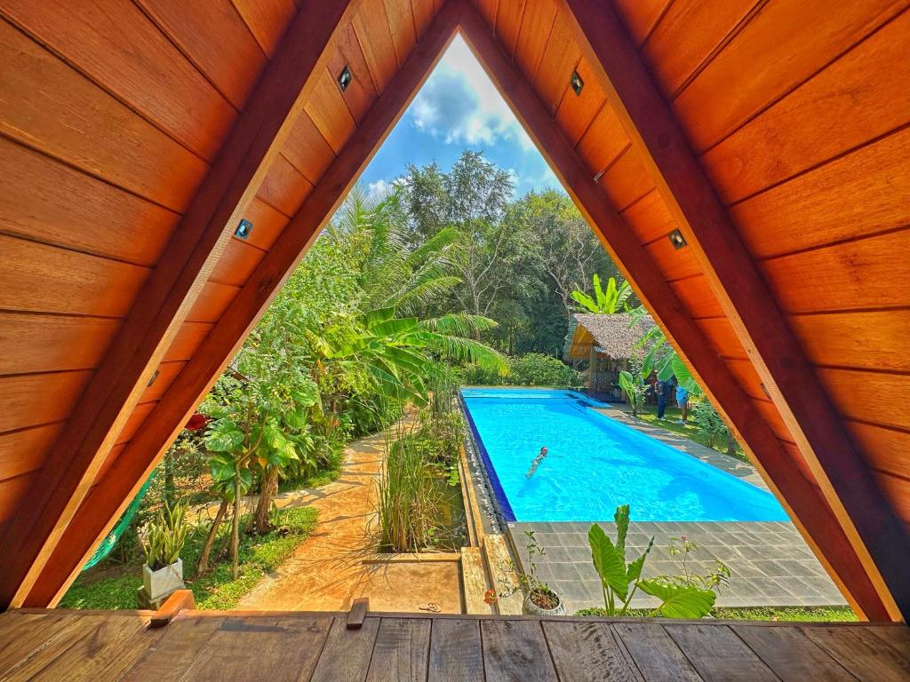 Bazén v ubytování Palmyra Nature Resort Sigiriya nebo v jeho okolí