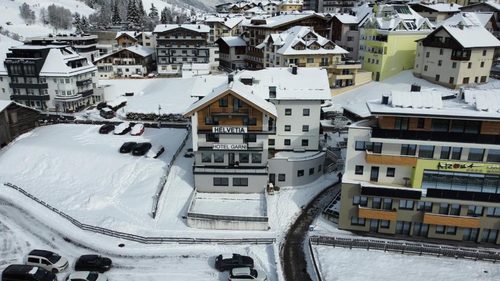 Hotel Garni Helvetia v zimě