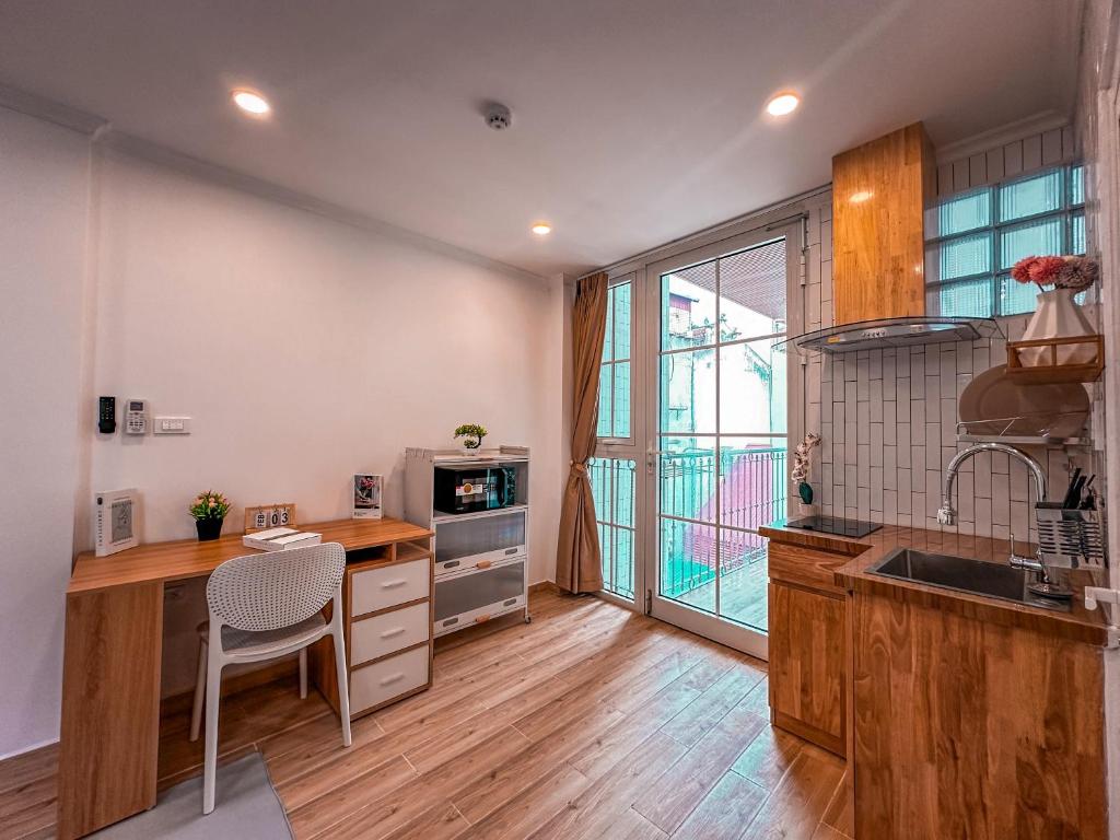 Kuchyň nebo kuchyňský kout v ubytování La Casa Di Dicembre
