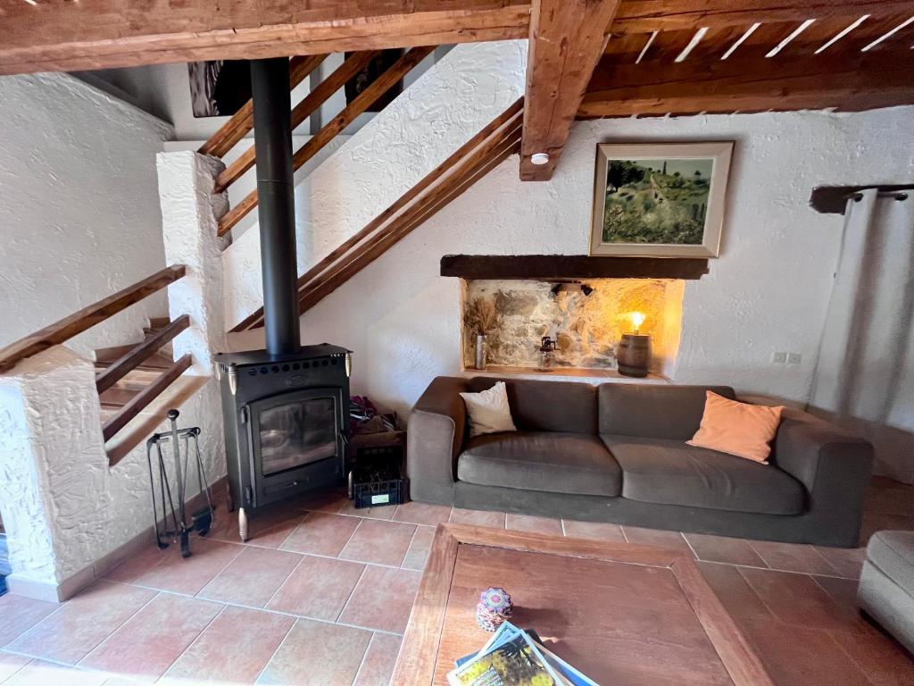 Część wypoczynkowa w obiekcie Le Priolat des Anges aux portes des gorges du Verdon