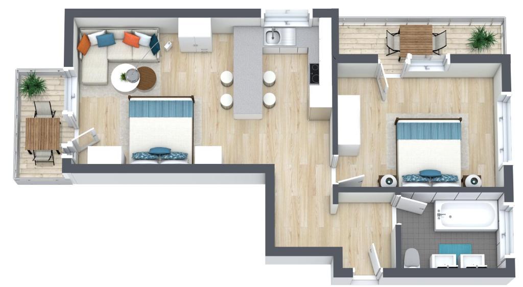 Půdorys ubytování Ferienhaus Felicé