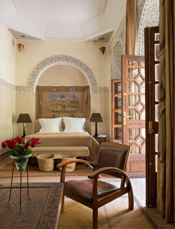 Posezení v ubytování La Villa des Orangers - Relais & Châteaux