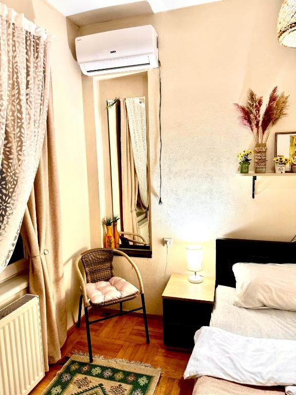 Postel nebo postele na pokoji v ubytování Sky Guest House
