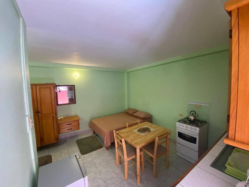 Kuchyň nebo kuchyňský kout v ubytování Runnyaway Inn