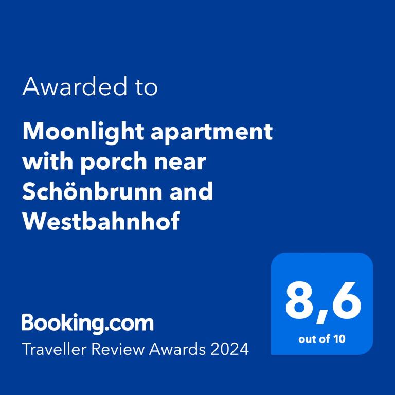 Zdjęcie z galerii obiektu Moonlight apartment with porch near Schönbrunn and Westbahnhof w Wiedniu