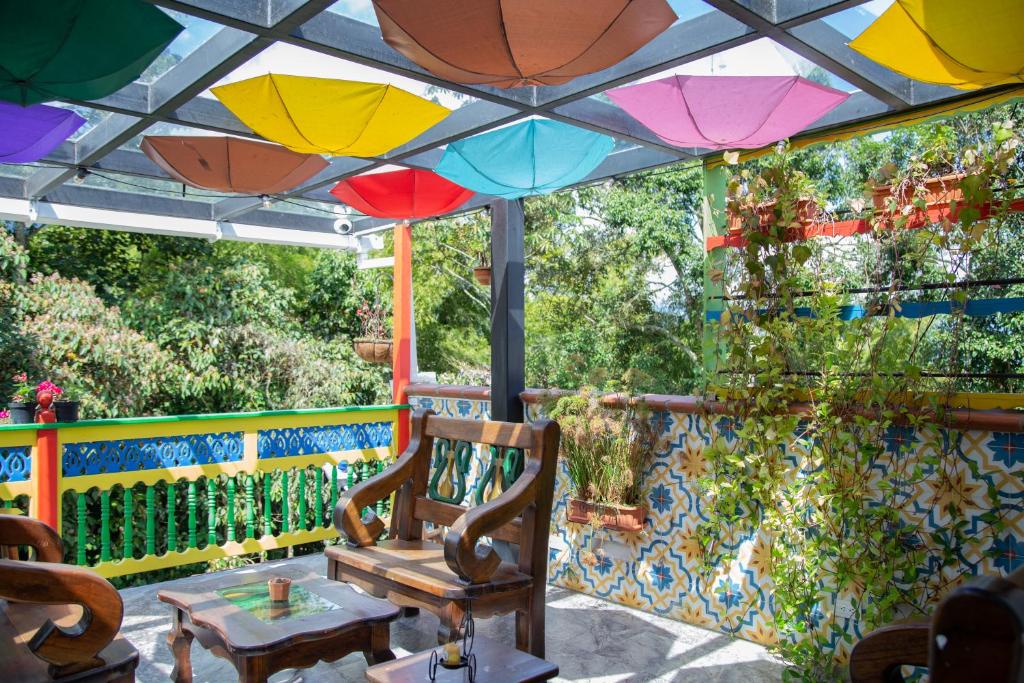 Zahrada ubytování 40 Amigos Hotel
