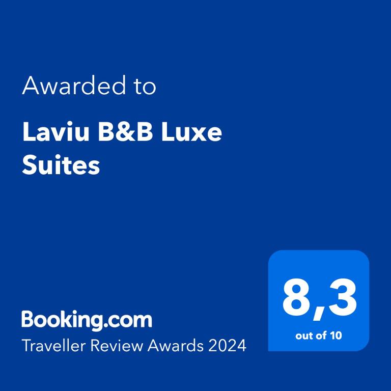 una schermata di un cellulare con il testo assegnato a laivu bcb di Laviu B&B Luxe Suites a Puebla