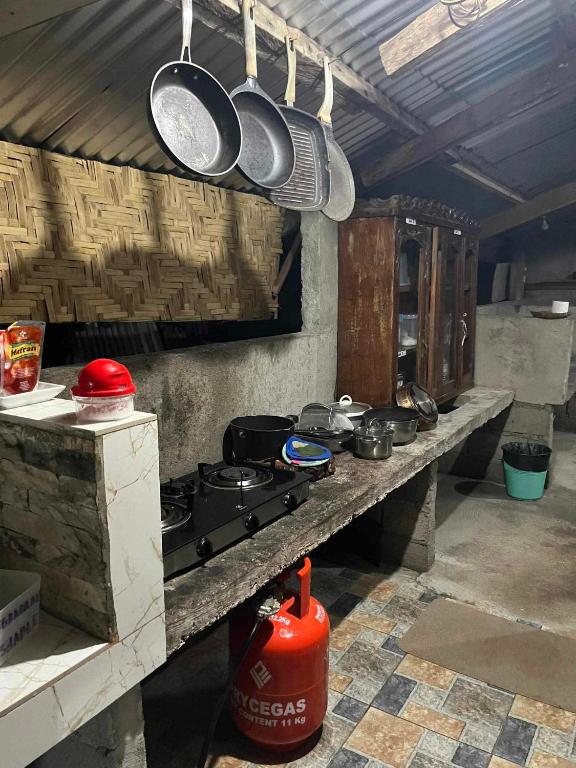 Kuchyň nebo kuchyňský kout v ubytování Shey's Travellers Inn