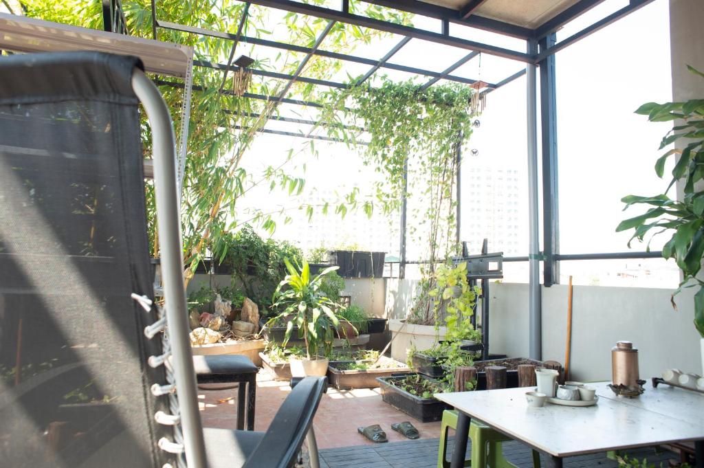 Balkón nebo terasa v ubytování ART GREEN HOME