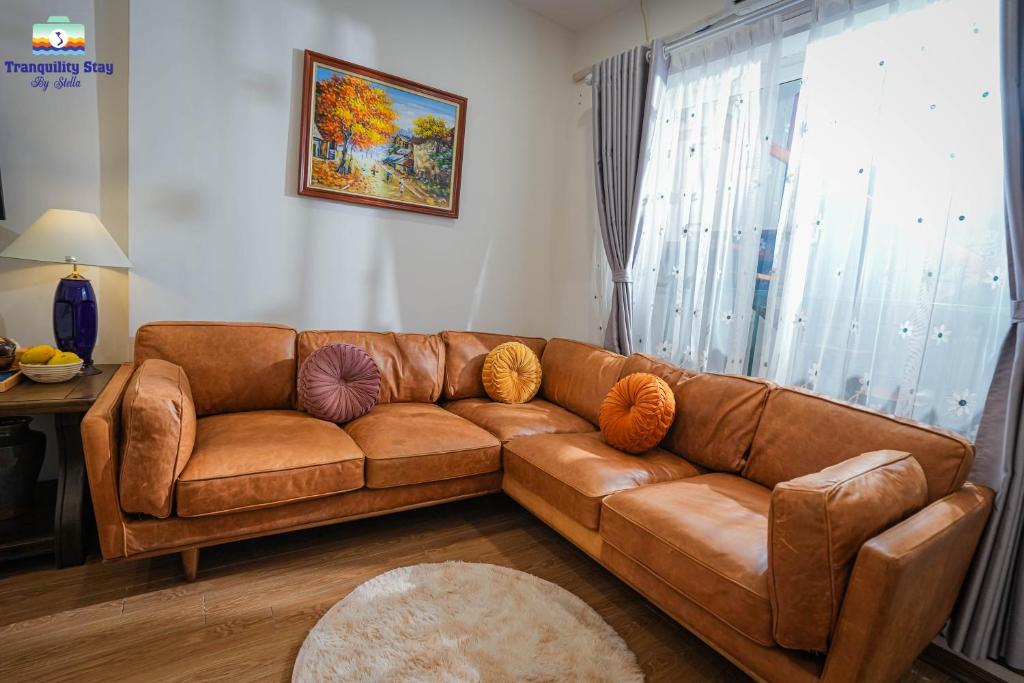 Area soggiorno di Tranquility Stay Old Quarter