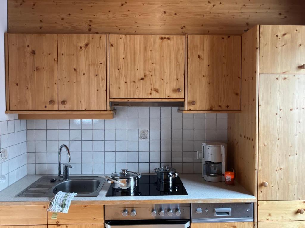 Kuchyň nebo kuchyňský kout v ubytování Ferienwohnungen Hannesbichler
