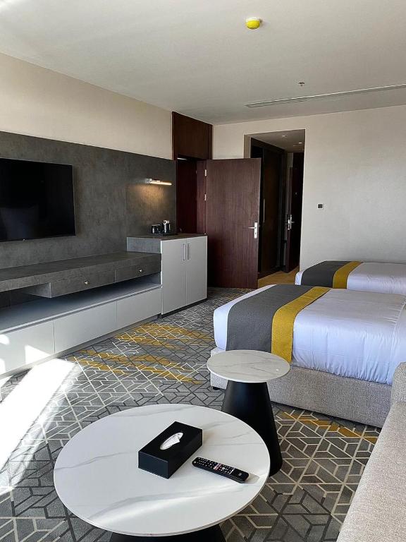 Posezení v ubytování Enala Hotel- Umluj