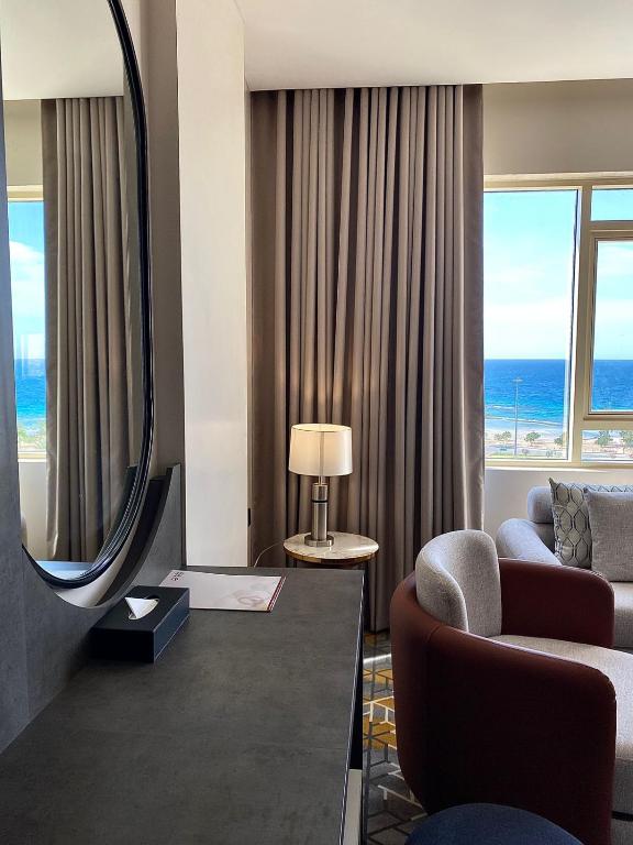 Posezení v ubytování Enala Hotel- Umluj
