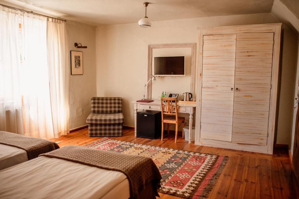 Posteľ alebo postele v izbe v ubytovaní Osada Głęboczek. Vine Resort&Spa