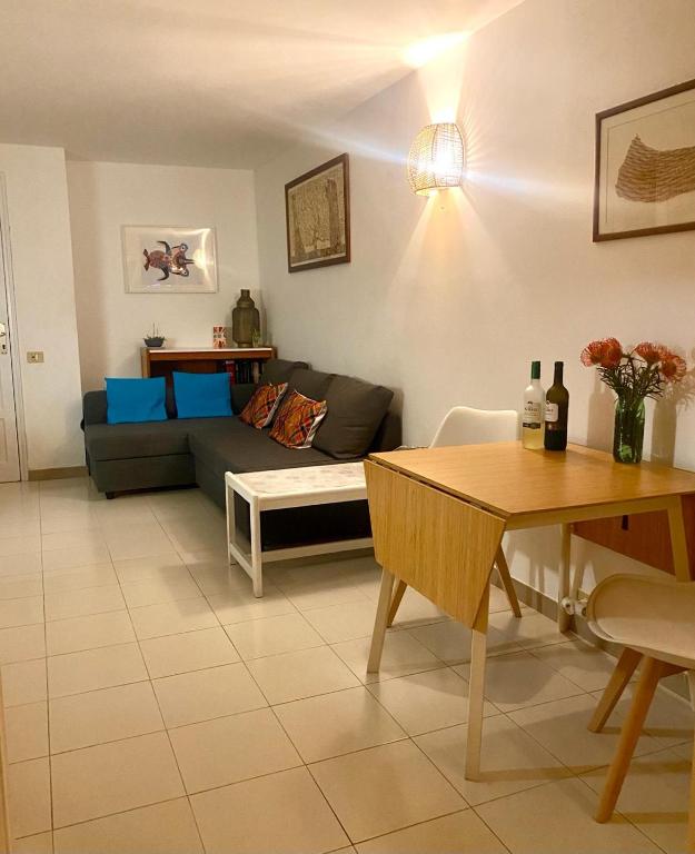 Posezení v ubytování Casa del Mar, Sunny Ocean View Appartement right at the beach!