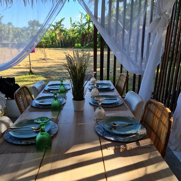 Rõdu või terrass majutusasutuses Casa Juan Farm