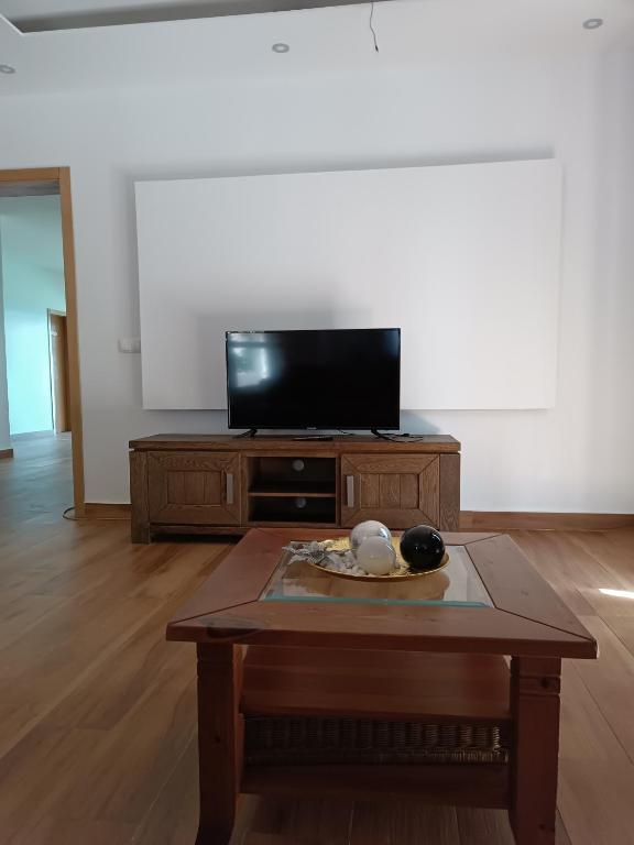 TV a/nebo společenská místnost v ubytování Residência Águia