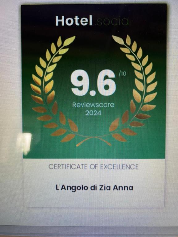L'angolo di Zia Anna tanúsítványa, márkajelzése vagy díja
