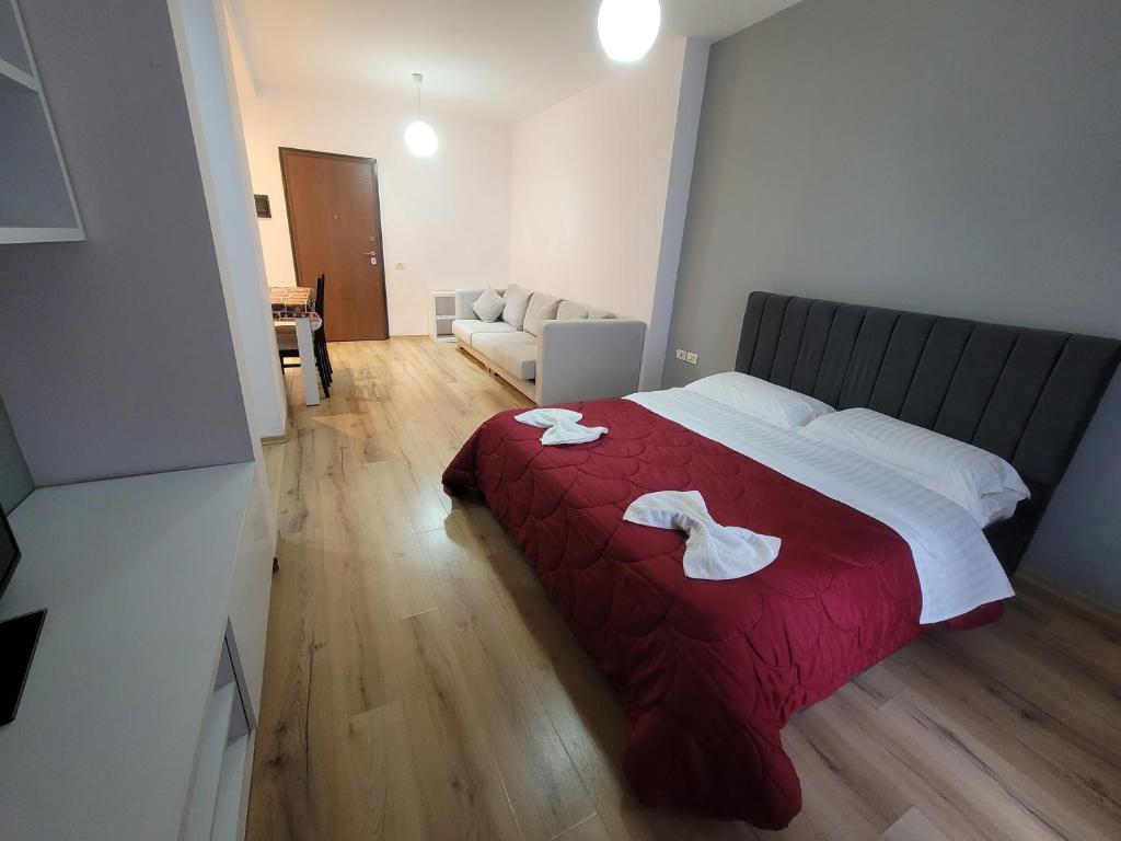 Postel nebo postele na pokoji v ubytování Haris Hotel