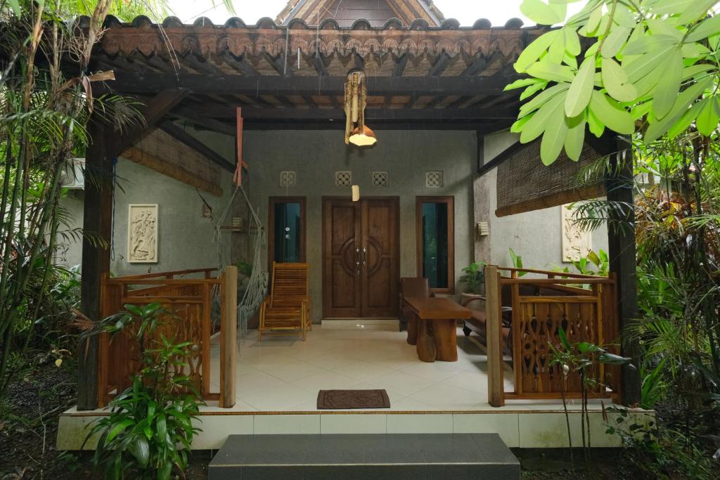 Zahrada ubytování Java Turtle Lodge Meru Betiri