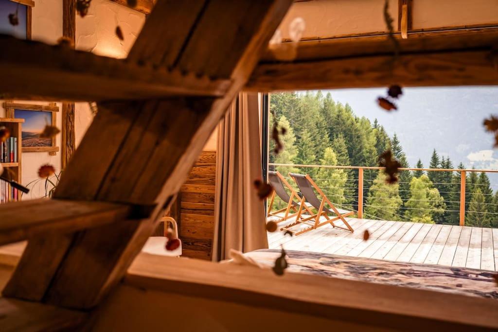 Balkón nebo terasa v ubytování Unterkircher Chalet