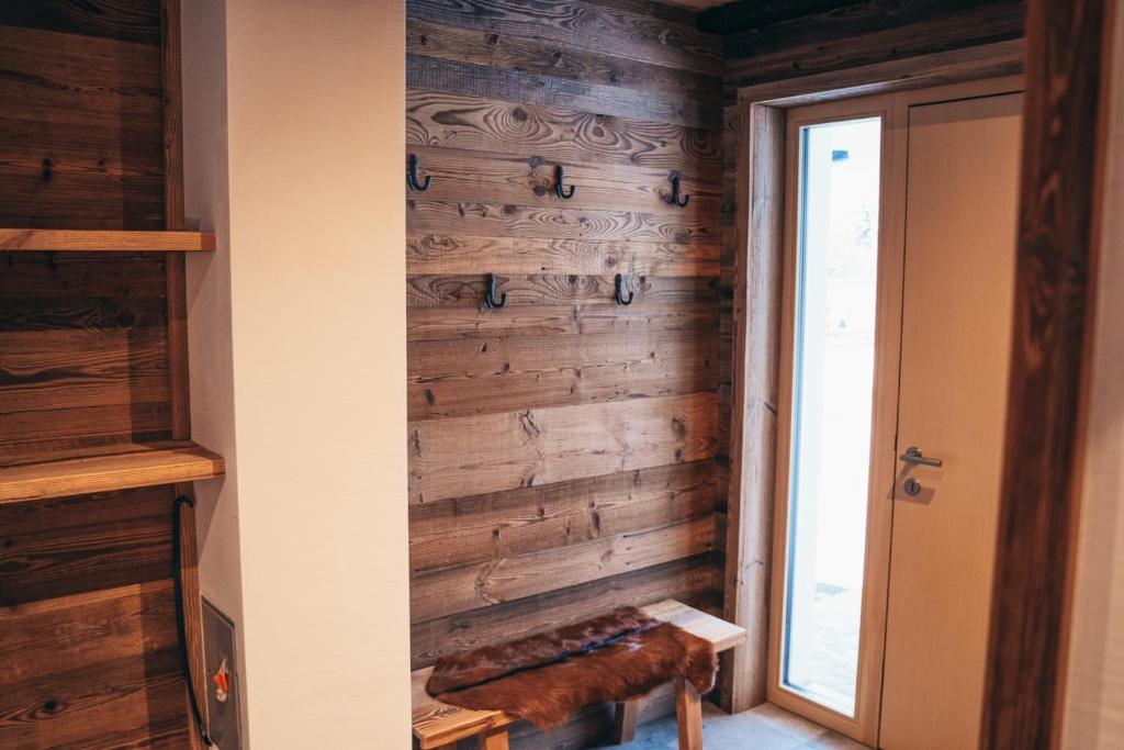 Koupelna v ubytování Alpe Chalets Goldener Hirsch