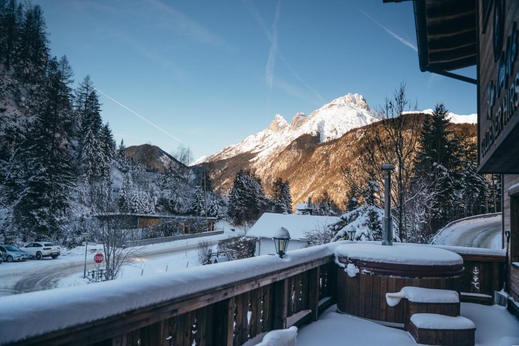 Alpe Chalets Goldener Hirsch v zimě