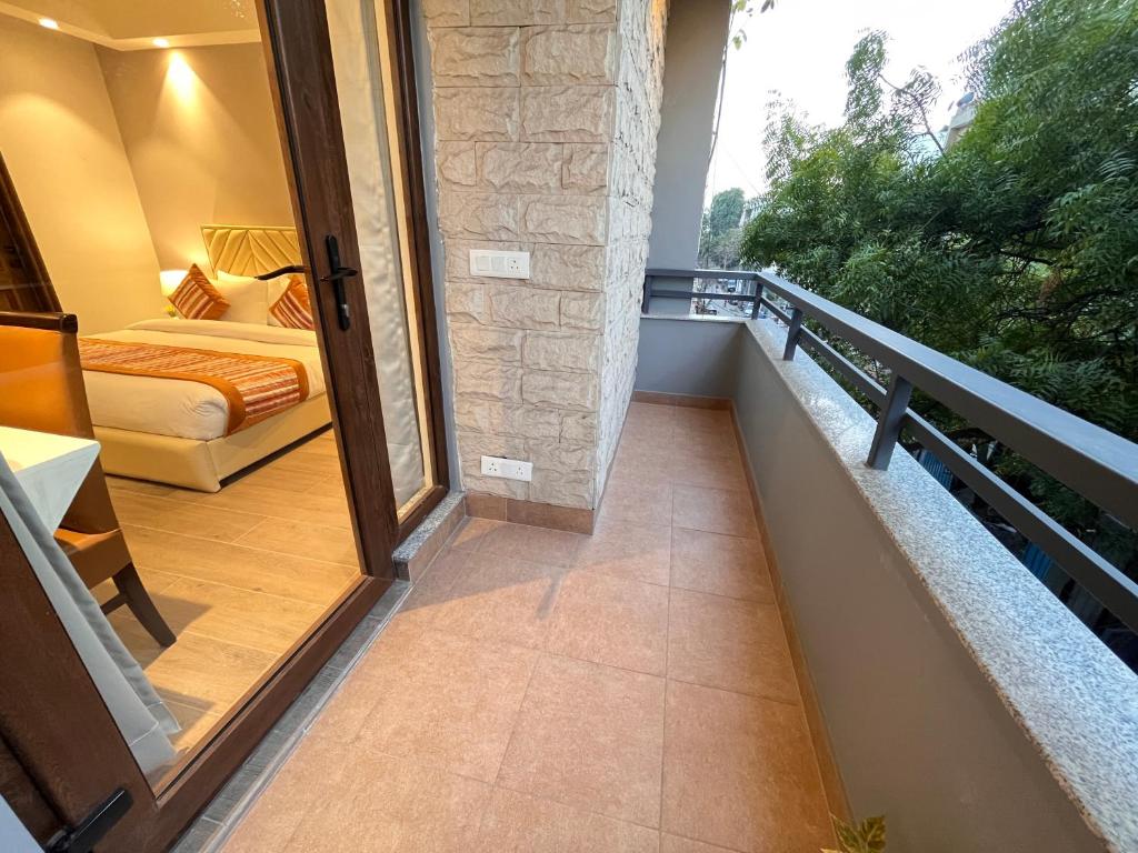 Balkón nebo terasa v ubytování Hotel Gianmala Residency South Extension near AIIMS Delhi