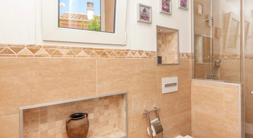 Koupelna v ubytování Casa Piedra Mallorca