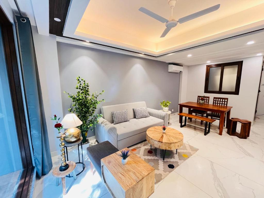 Posezení v ubytování Hotel Gianmala Residency South Extension near AIIMS Delhi