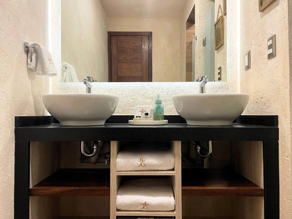 Koupelna v ubytování Hotel Pietro Santo
