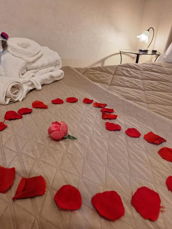 Postel nebo postele na pokoji v ubytování GIRASOLE Wellness e Relax