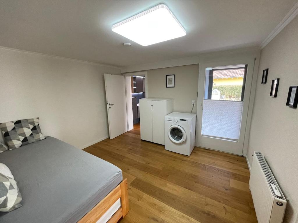 Postel nebo postele na pokoji v ubytování Schöne Wohnung in Feldkirch