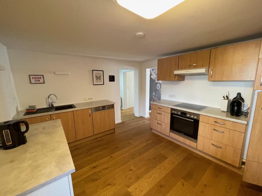 Kuchyň nebo kuchyňský kout v ubytování Schöne Wohnung in Feldkirch