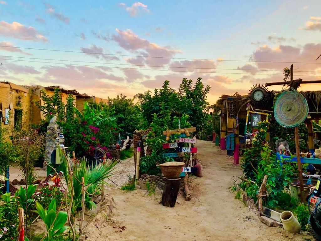 Zahrada ubytování Bedouin Lodge Luxor