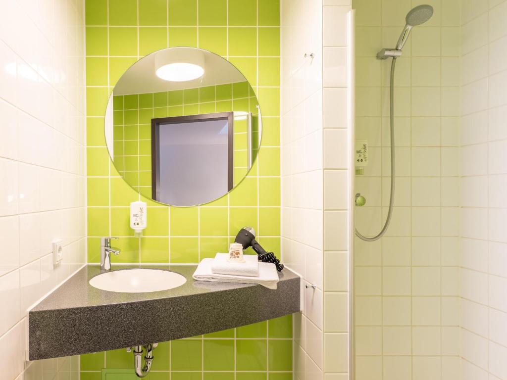 Koupelna v ubytování B&B Hotel Ludwigshafen