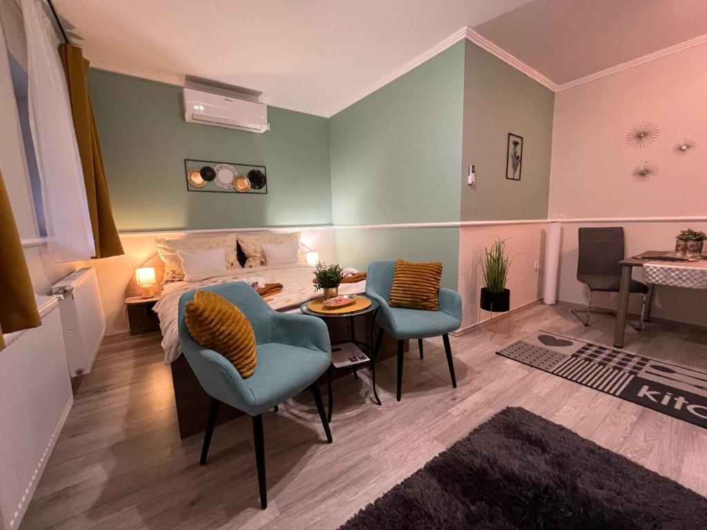 Posezení v ubytování Oreo Apartman