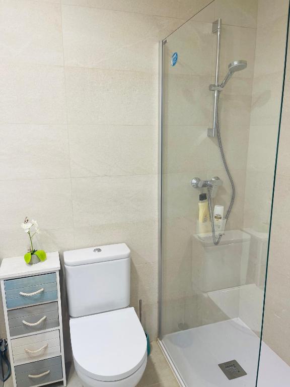 Koupelna v ubytování Precioso apartamento piscinas Cala en Porter