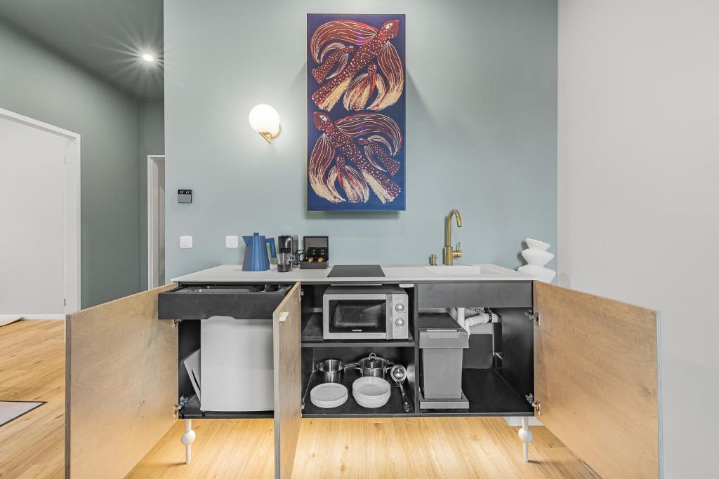 kalm stay - a design Aparthotel - Resim 39